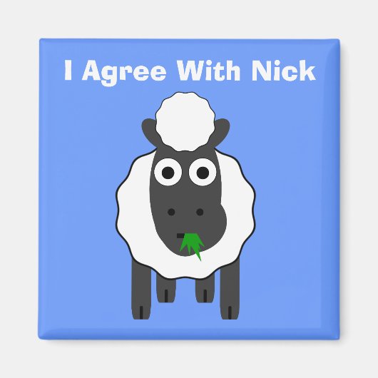 Ich stimme Nick zu ~ Wahlen in Großbritannien Magnet (Vorne)