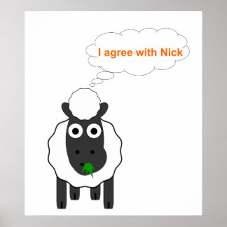 Ich stimme Nick zu ~ Wahlen in Großbritannien Poster