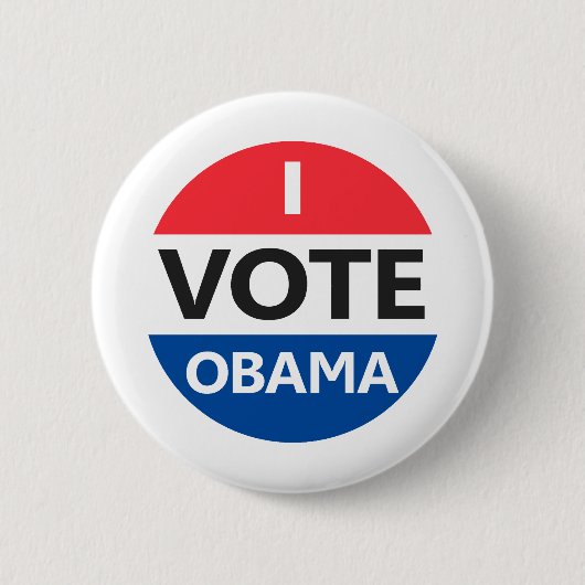 Ich stimme Obama Button (Vorderseite)
