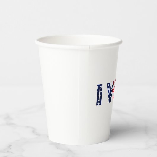 Ich stimme pappbecher (Rechts)