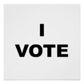 Ich stimme poster (Vorderseite)
