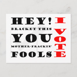 Ich stimme! postkarte