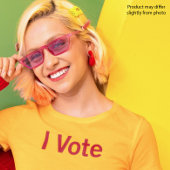 Ich stimme T - Shirt - Roter Text