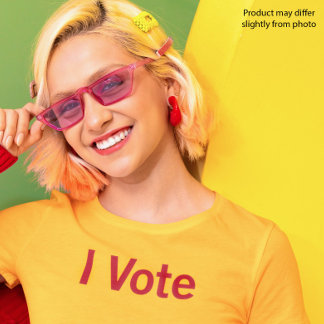 Ich stimme T - Shirt - Roter Text