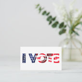 Ich stimme visitenkarte (Stehend Vorderseite)