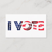 Ich stimme visitenkarte (Vorderseite)