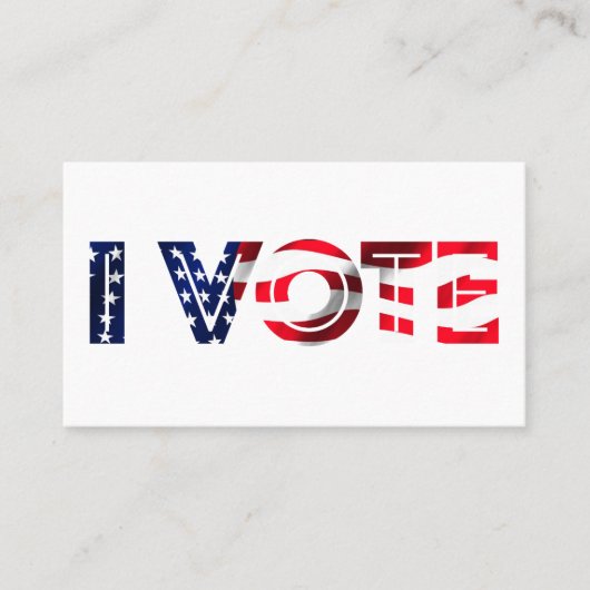 Ich stimme visitenkarte (Vorderseite)