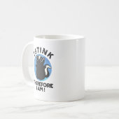 Ich stink daher bin ich lustig Animal Skunk Pub Kaffeetasse (Vorderseite Links)