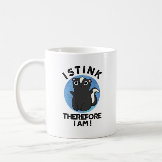 Ich stink daher bin ich lustig Animal Skunk Pub Kaffeetasse (Links)