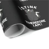 Ich stink daher bin ich lustig Skunk Pun Dark BG Geschenkpapier (Rolleneckpunkt)