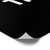 Ich stink daher bin ich lustig Skunk Pun Dark BG Poster (Ecke)