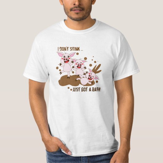 Ich stinke nicht Schweine T-Shirt (Vorderseite)