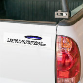 Ich stoppe für Drecklöcher mich fühle frei Autoaufkleber (Auf Lkw)