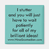 Ich stottere magnet (Vorne)