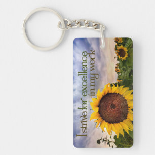 "Ich strebe nach Exzellenz" Motivation Affirmation Schlüsselanhänger