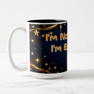 Ich Streite Nicht, Ich Erkläre Mauspad-Zitat Zweifarbige Tasse