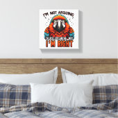 Ich streite nicht leinwanddruck (Insitu (Schlafzimmer))