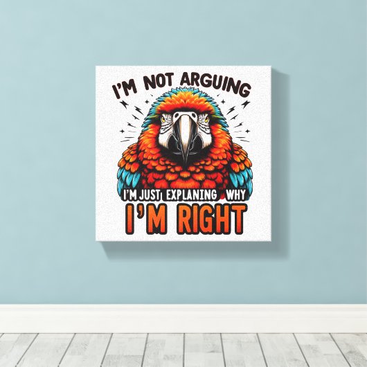 Ich streite nicht leinwanddruck (Insitu (Holzboden))