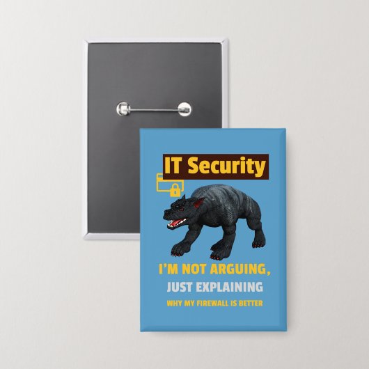 Ich streite nicht, nur erklären lustige IT Button (Vorderseite/Rückseite)