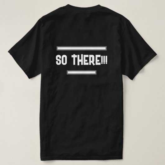 Ich streite nicht T-Shirt (Design Rückseite)