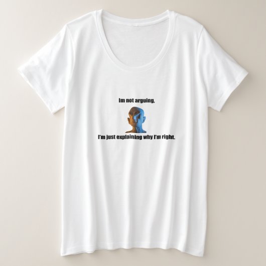Ich streite nicht über den großen T - Shirt (Design vorne)