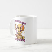 Ich streue dieses Zeug 'Sarkasmus' auf alles Skele Kaffeetasse (Vorderseite Links)