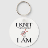 Ich Strick also bin ich Schlüsselanhänger (Vorderseite)
