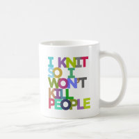 Ich Strick also werde ich die Tasse der Menschen n