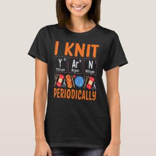 Ich Strick garne regelmäßig Strickfrauen T-Shirt