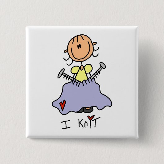 Ich stricke button (Vorderseite)