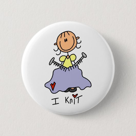Ich stricke button (Vorderseite)