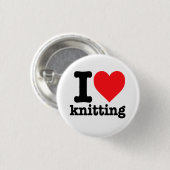 "Ich stricke Liebe" Button (Vorne & Hinten)