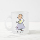 Ich stricke mattglastasse (Links)