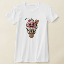 Ich strohte, niedlicher Eisschrei T-Shirt