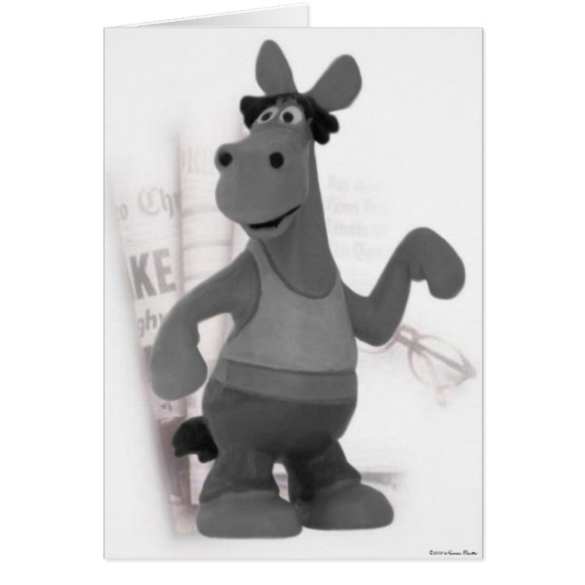 Ich studiere die Nachrichtenkarte (Vorne)