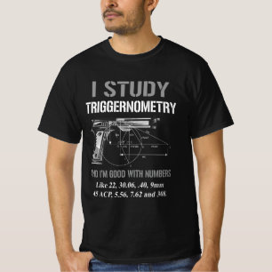 Ich studiere Triggerometrie gut mit Zahlen und Beg T-Shirt