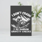 Ich stürze nicht ab, ich mache zufällige Gravity-K Dankeskarte (Stehend Vorderseite)