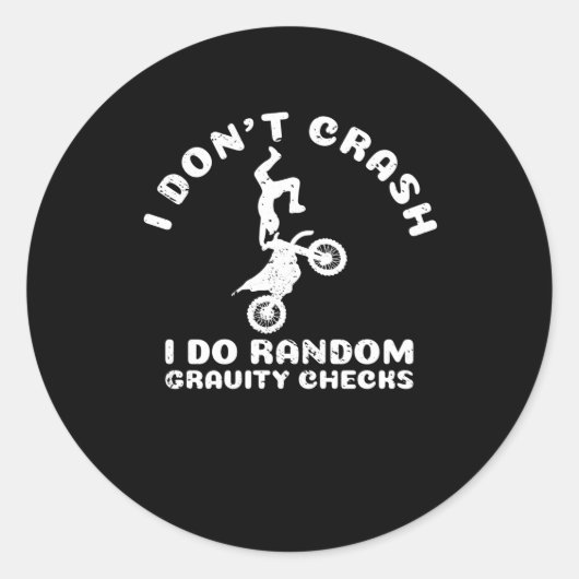 Ich stürze nicht ab, ich mache zufällige Gravity K Runder Aufkleber (Vorderseite)