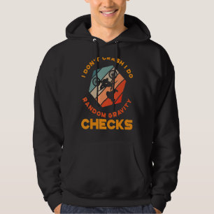 Ich stürze nicht, ich mache zufällige Gravity Karo Hoodie