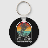 Ich stürze nie wieder ab, wenn ich mit einem Stilp Schlüsselanhänger (Vorderseite)