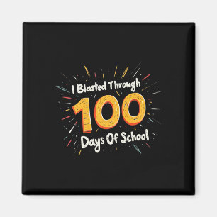 Ich stürzte durch 100 Schultage 100-Tage-Tee Magnet