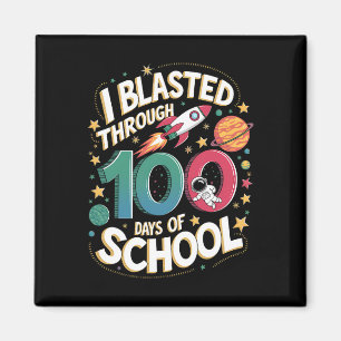 Ich stürzte durch 100 Schultage 100-Tage-Tee Magnet
