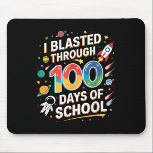 Ich stürzte durch 100 Tage Schulzeit 100. Tag Jung Mousepad