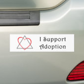 Ich stütze Adoption Autoaufkleber (Auf Auto)