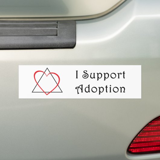 Ich stütze Adoption Autoaufkleber (Auf Auto)