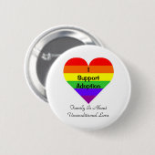 Ich stütze Adoption Button (Vorne & Hinten)