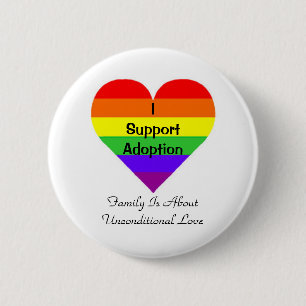 Ich stütze Adoption Button