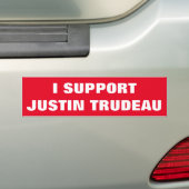 Ich stütze Anhänger cooles Kanada Justin Trudeau Autoaufkleber (Auf Auto)