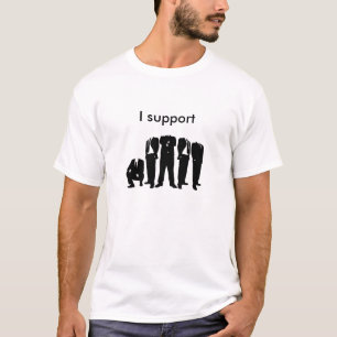 Ich stütze anonymes T-Shirt