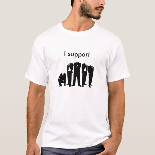 Ich stütze anonymes T-Shirt